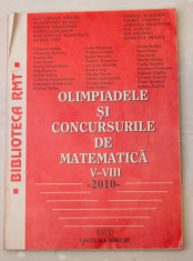 Olimpiade si concursuri V-VIII - Matematica - 2010 foto