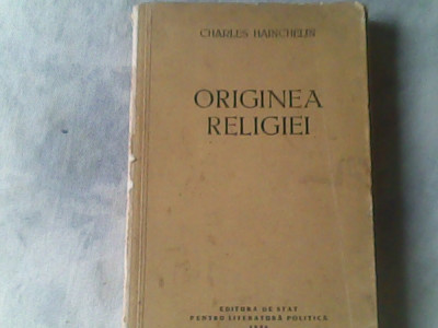 Originea religiei-Charles Hainchelin foto