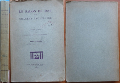Ferran , Expozitia din 1845 a lui Baudelaire , Toulouse , 1933 , editie critica foto