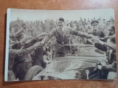 fotografie originala pe carton adolf hitler