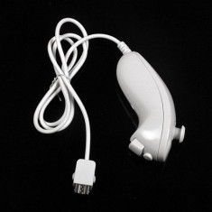 Maneta nunchuck Nintendo Wii controller white alb