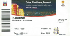 Bilet parking meci Steaua - U. Craiova (16.05.2010) foto