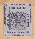 Bnk fil Trofeu Expozitia filatelica Luna padurii Bucuresti 1989