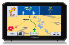 GPS Auto TECHSTAR Navigatie 7&amp;quot; 256 RAM 16GB IGO 3D Full EU+RO Camion Auto Taxi foto