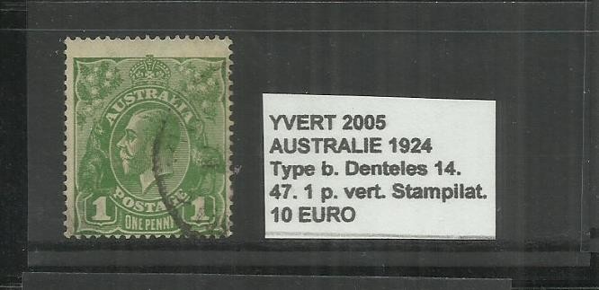 AUSTRALIA 1924 - 47. 1 P.