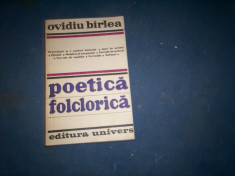 POETICA FOLCLORICA de OVIDIU BARLEA 1979 foto