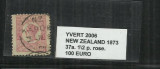 NEW ZEALAND 1873 - 37 A. 1/2 P., Stampilat