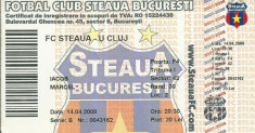 Bilet meci Steaua - U. Cluj (2008) foto