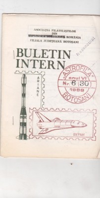 bnk fil Astrofila Botosani Buletin intern nr 6 (30) /1989 foto