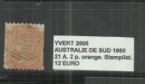 AUSTRALIA 1949 - 21 A. 2 P., Stampilat