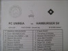 Unirea Urziceni - Hamburger SV (2 octombrie 2008) / foaie de joc