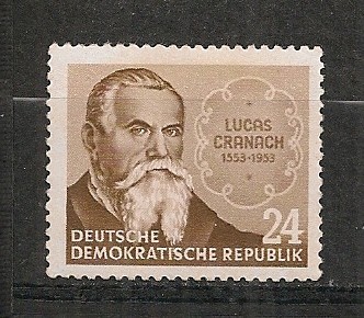 D.D.R.1953 400 ani moarte L.Cranach-pictor CD.491 foto mare D.D.R.1953 400 ani moarte L.Cranach-pictor CD.491 foto mare