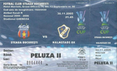 Bilet meci Steaua - Halmstads BK (2005) foto