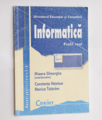 INFORMATICA neintensiv - profil real, manual pentru clasa a X-a foto