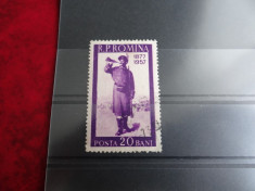 L437-80 ani de la razboiul pt independenta Romaniei-serie stampilata 1957 foto