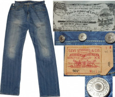 Blugi jeans LEVI&amp;#039;S originali (W31/L34) cod-701130 foto