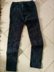 Pantaloni tip colanti pentru fete, model slimfit, 10-12 ani, Blue Seven, blugi foto