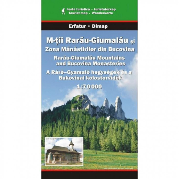 Dimap Harta Turistica Muntii Rarau-Giumalau si Zona Manastirilor din Bucovina