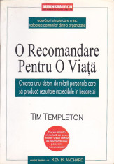 TIM TEMPLETON - O RECOMANDARE PENTRU O VIATA foto