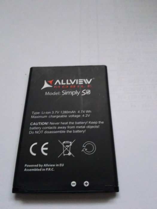 Acumulator Allview SIMPLY S5 / Baterie swap / POZE REALE