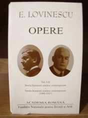 EUGEN LOVINESCU -OPERE (2 VOL ) foto