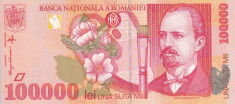 ROMANIA 100.000 lei 1998 XF+++!!! foto