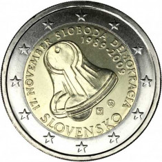 SLOVACIA moneda 2 euro comemorativa 2009, UNC foto