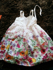 Rochita bufanta, rochie pentru fetite, marimea 3-5 ani, H&amp;amp;M, deosebita, dublata foto