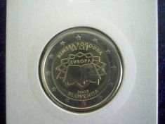SLOVENIA moneda 2 euro comemorativ 2007-Tratat Roma, UNC foto