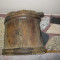 Vintage Transilvania-obiect decor-putina,ghiob,vas de lemn