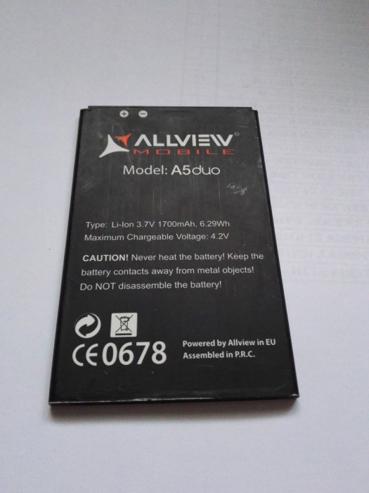 Acumulator Allview A5 duo / Baterie swap / / POZE REALE