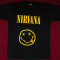 Tricou Nirvana -Smiley logo galben,inclusiv XS de copii,calitate 180 grame