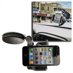 Suport Telefon Auto Universal BlackBerry Bold 9900 Cu Rotatie 360 Grade, 50-70 mm Negru foto