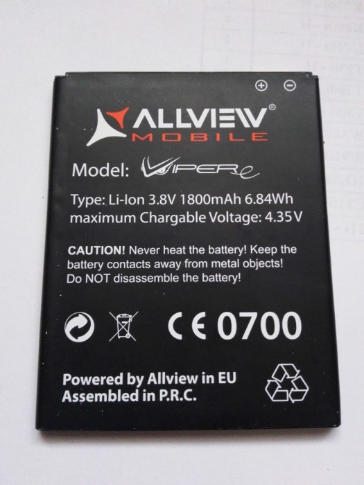 Acumulator Allview VIPER E / Baterie swap / / POZE REALE Acumulator Allview VIPER E / Baterie swap / / POZE REALE