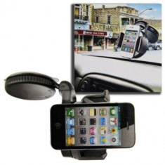 Suport Telefon Auto Universal iPhone 3 Cu Rotatie 360 Grade, 50-70 mm Negru foto