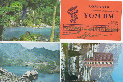 bnk cp Romania - Lot 34 carti postale QSL diferite foto