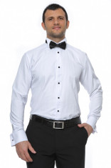 Camasa de Barbati Grazie Filipeti Slim Fit pentru Papion 1023-W3 foto