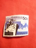 Timbru 50 C albastru 1961 Africa de Sud uzuale Port Cape Town nr.259, Nestampilat