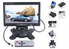 Monitor LCD 7&amp;quot; pentru Auto sau Camera Supraveghere Video CCTV foto