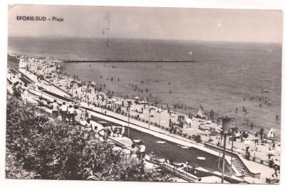 % carte postala(ilustrata)-EFORIE SUD-Plaja foto