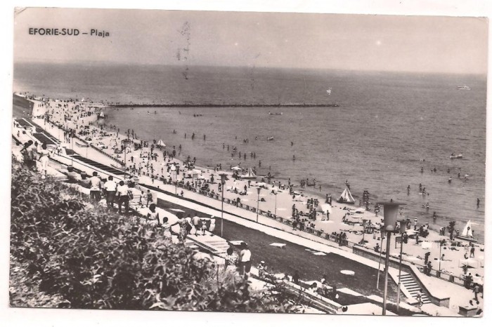 % carte postala(ilustrata)-EFORIE SUD-Plaja