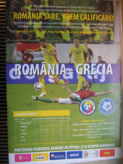 Romania - Grecia (7 septembrie 2015) / program de meci + bilet de meci foto