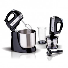 Mixer de masa cu bol Sinbo SMX-2735 300W 5 viteze negru / inox foto