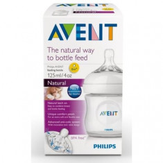 Biberon Philips Avent Natural PP, +0 luni, 125 ml foto