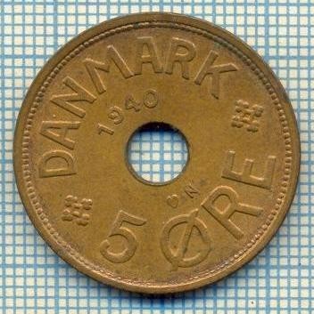 6533 MONEDA - DANEMARCA (DANMARK) - 5 ORE - ANUL 1940 -starea care se vede