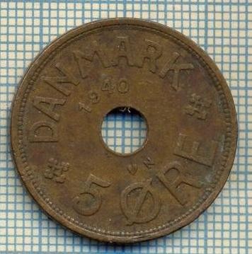 6547 MONEDA - DANEMARCA (DANMARK) - 5 ORE - ANUL 1940 -starea care se vede