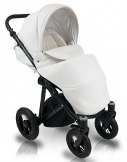 Carucior 3 in 1 colectia Prestige White Luxe/cadru negru Bexa foto