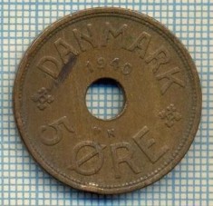 6523 MONEDA - DANEMARCA (DANMARK) - 5 ORE - ANUL 1940 -starea care se vede