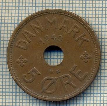6538 MONEDA - DANEMARCA (DANMARK) - 5 ORE - ANUL 1940 -starea care se vede foto
