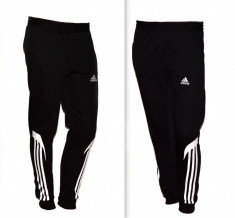 Pantaloni trening ADIDAS conici (buzunare cu fermoar) - Negru foto